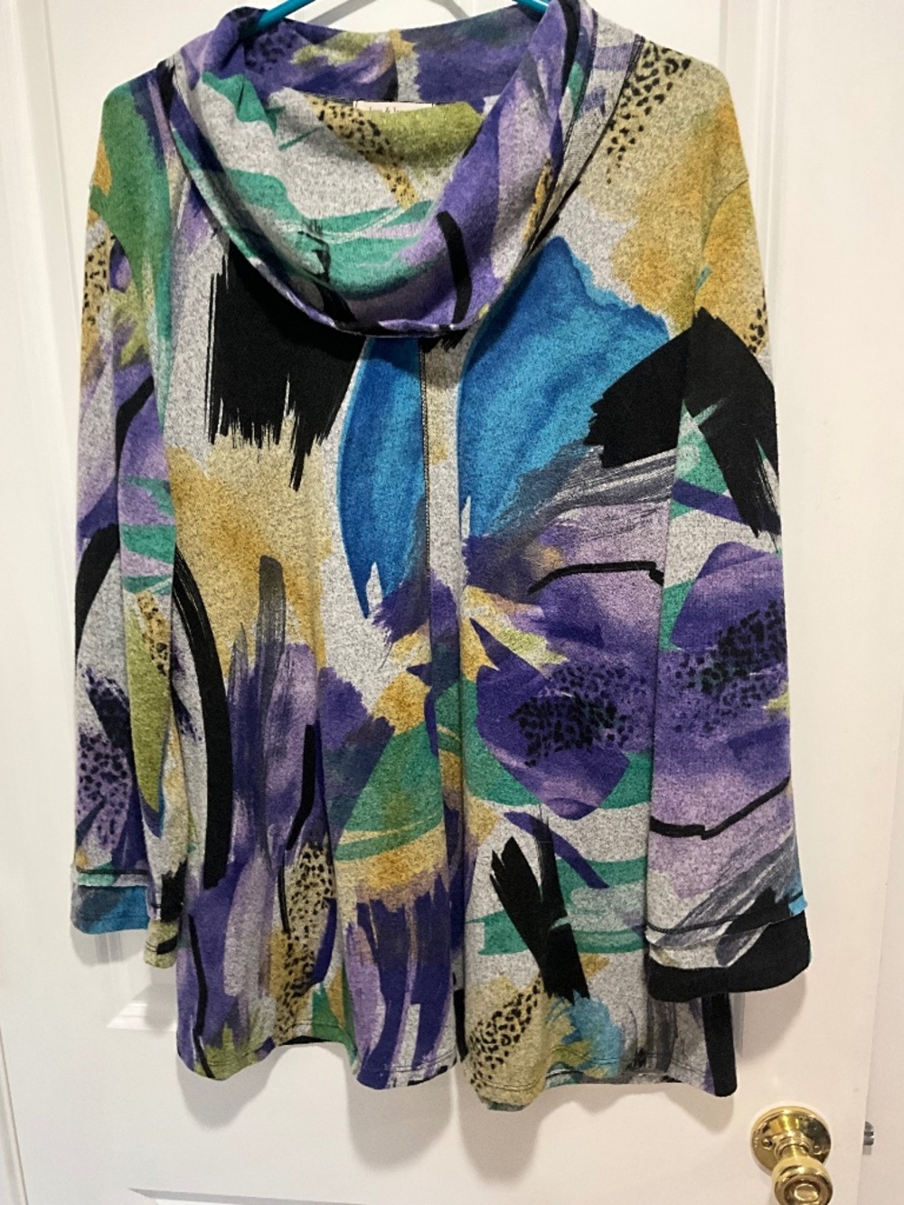 Jess And Jane Colorful Turtleneck, 1x